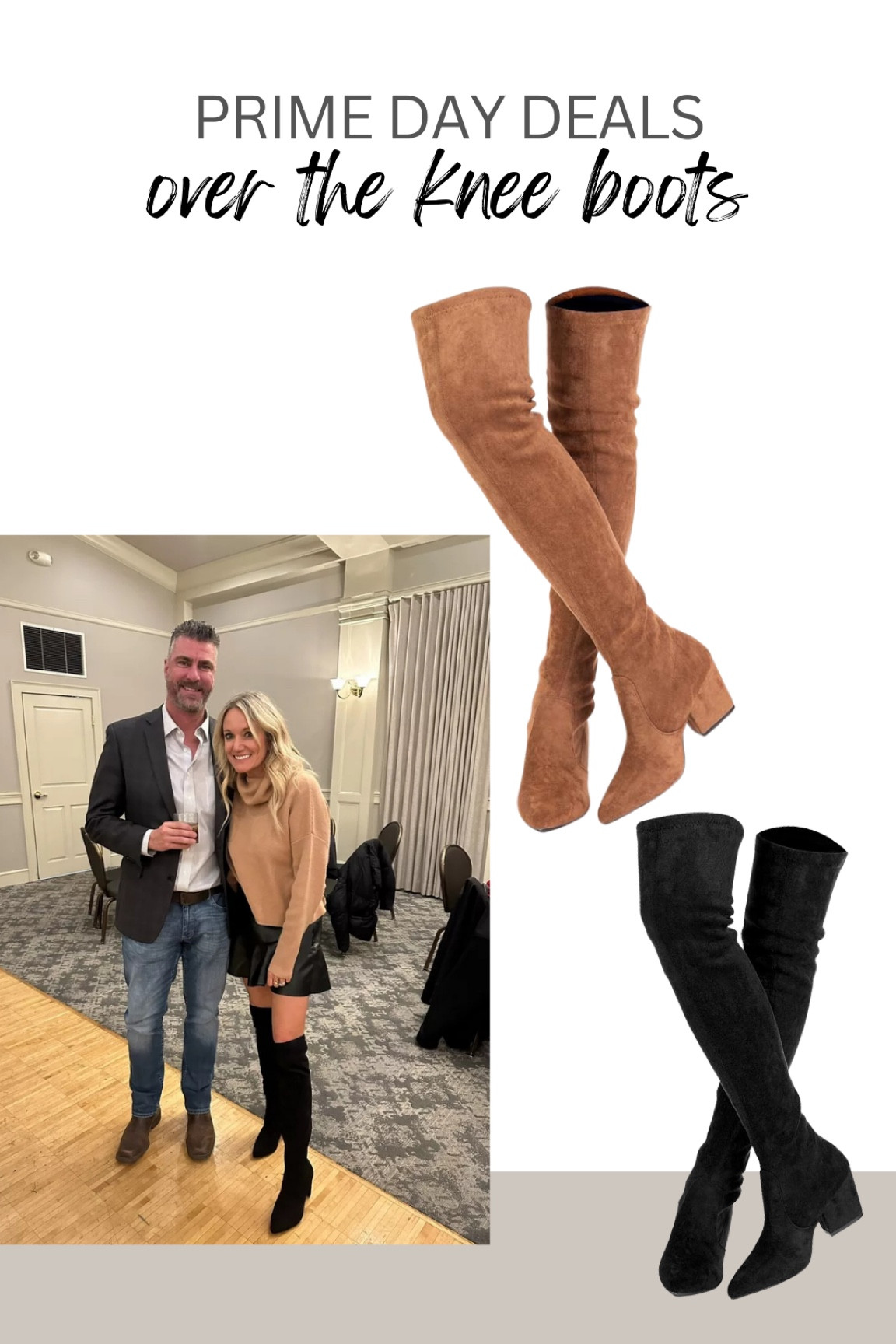 The best OTK boots- fit well throughout the leg. Come in 2- or 3-inch heel. I’ve got both colors and love them.
Fit TTS

#LTKOver40 #LTKxPrimeDay