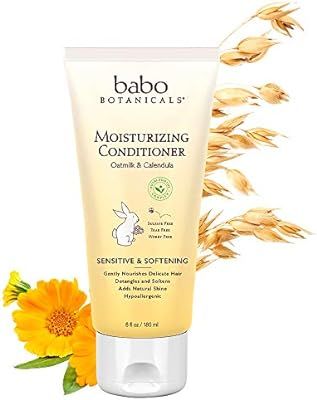 Babo Botanicals Moisturizing Baby Conditioner with Colloidal Oatmeal and Organic Calendula, Hypoa... | Amazon (US)