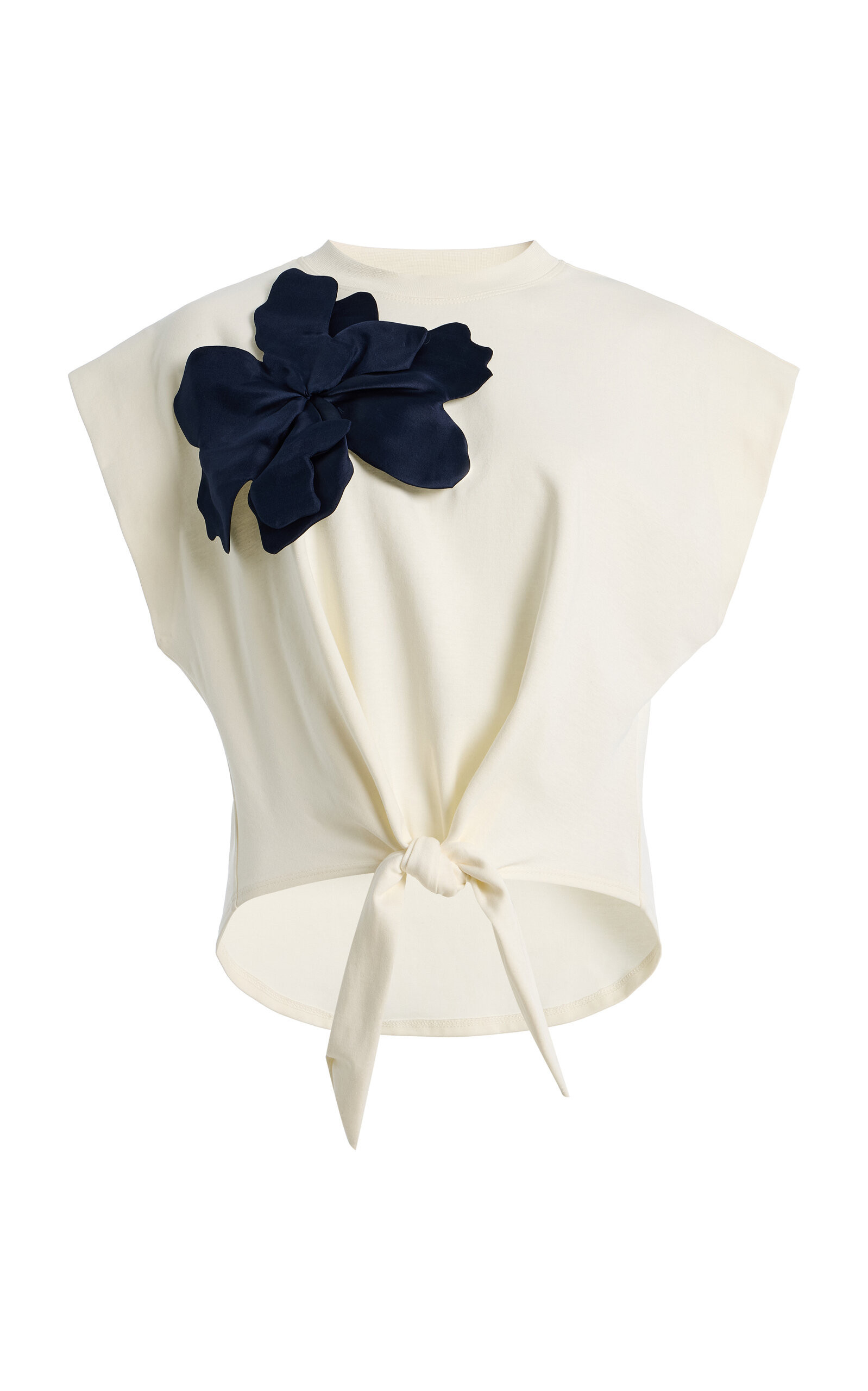 Andres Otalora Upendo de Flor Embellished Cotton T-Shirt - Moda Operandi | Moda Operandi (Global)