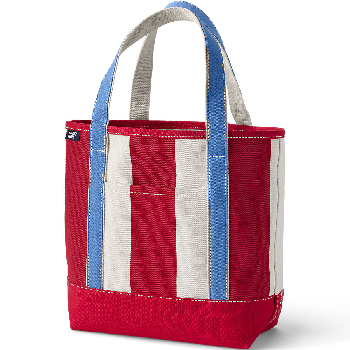 Medium Print 5 Pocket Open Top Canvas Tote Bag | Lands' End (US)