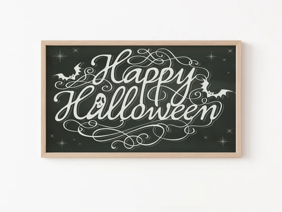 Frame TV Art File Halloween Samsung Frame TV Art Happy | Etsy | Etsy (US)