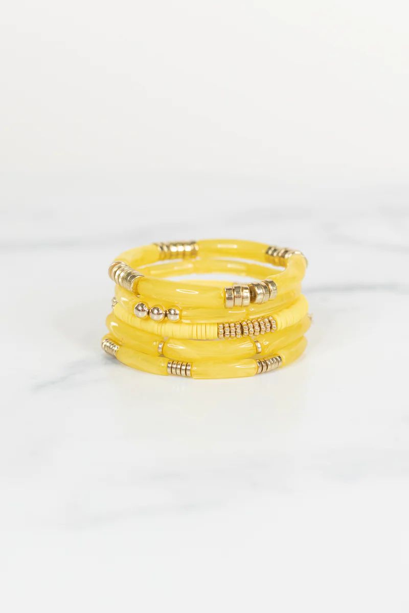 Ramona Bracelet Set- Yellow | Avara