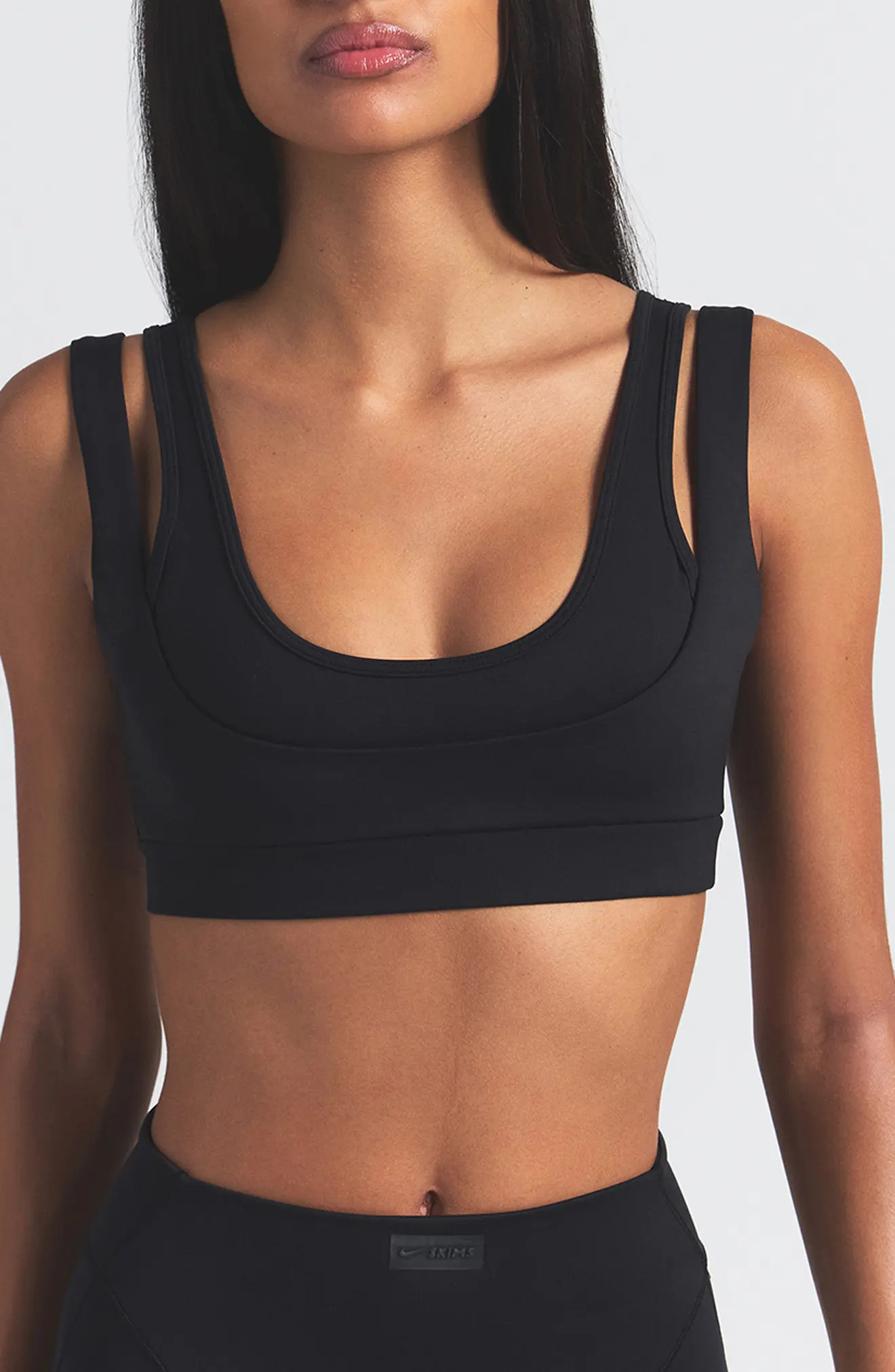 Matte Double Strap Scoop Bra | Nordstrom