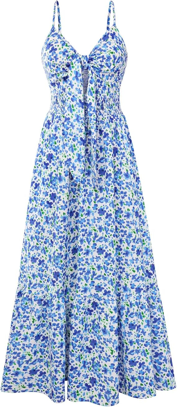 GRACE KARIN Womens Summer Floral Maxi Dresses 2026 Long Flowy Boho Dress Beach Vacation Sundresse... | Amazon (US)
