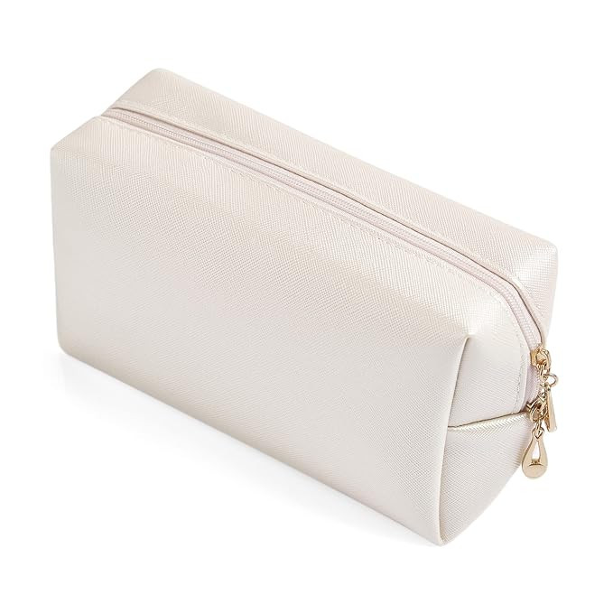 PU Leather Cosmetic Bag for Women Girls Minimalism Makeup Bag for Daily Use Portable Storage Purs... | Amazon (US)