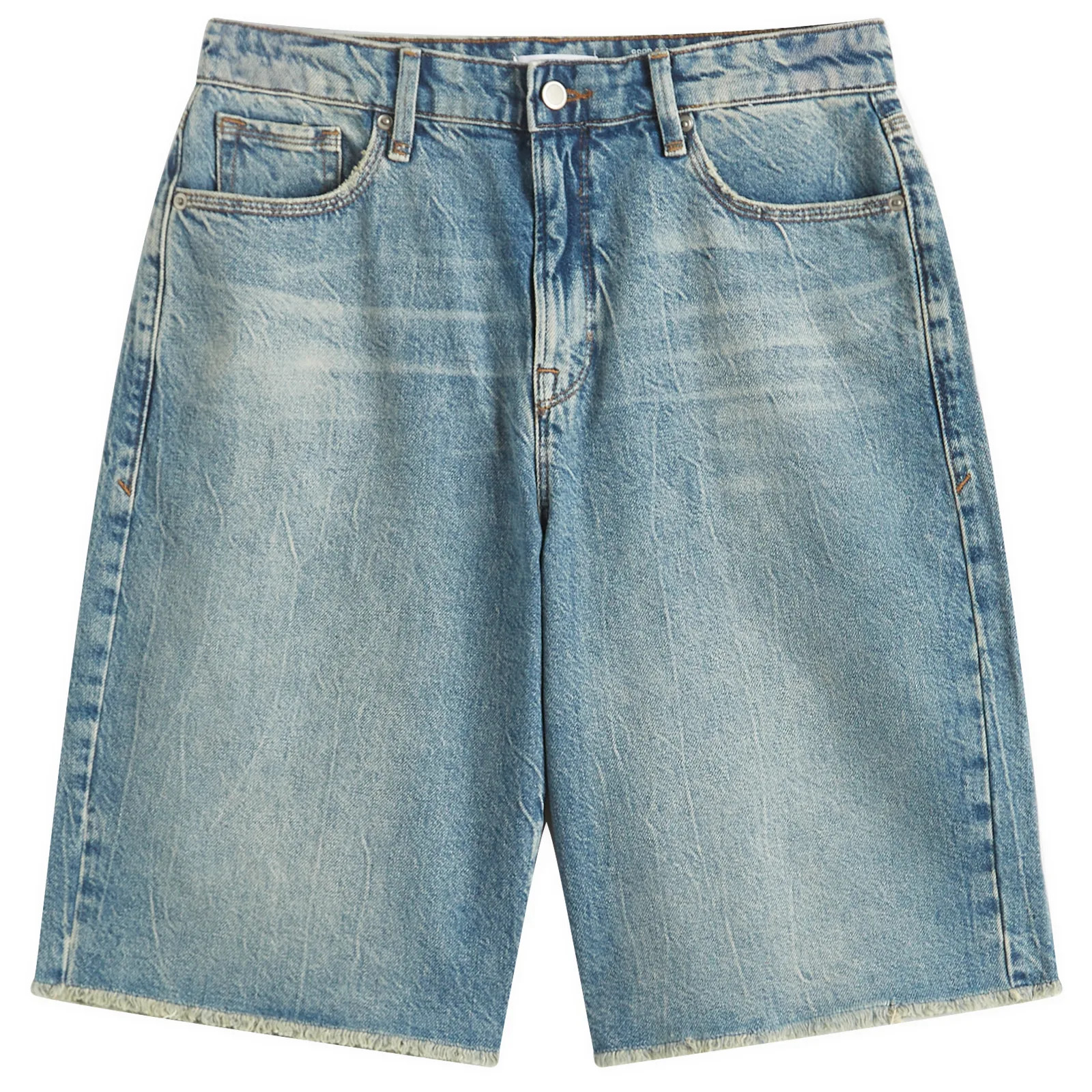 Good American Women's Good Standard Ease Bermuda Shorts in Indigo, Size UK 14 | END. Clothing