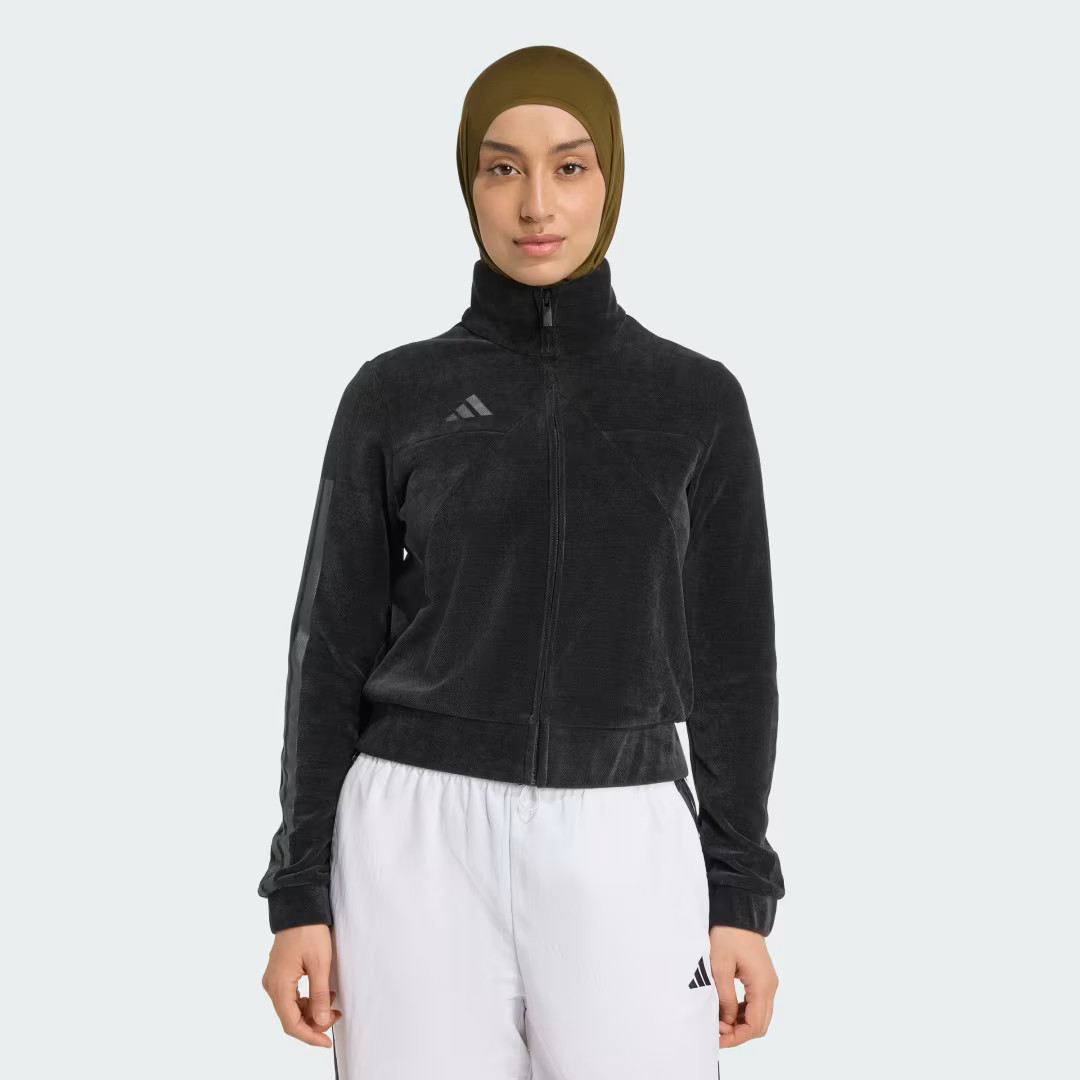 adidas Tiro Velour Track Top Black M Womens | adidas (US)