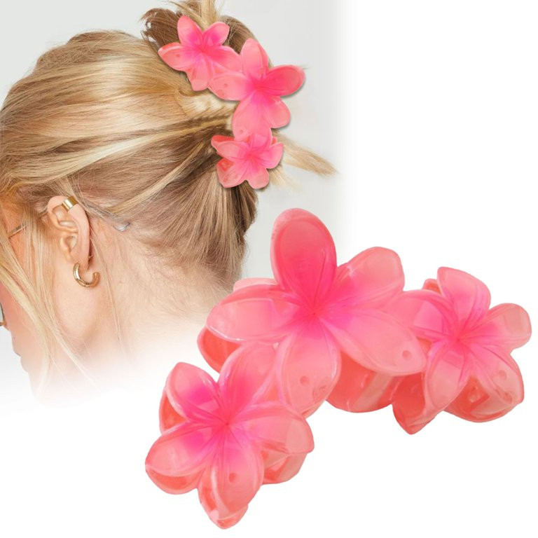 WOAHU Decorative Hair Clips Summer Beach Boho Three Plumeria Hairpin a Must Have Seaside Holiday ... | Walmart (US)