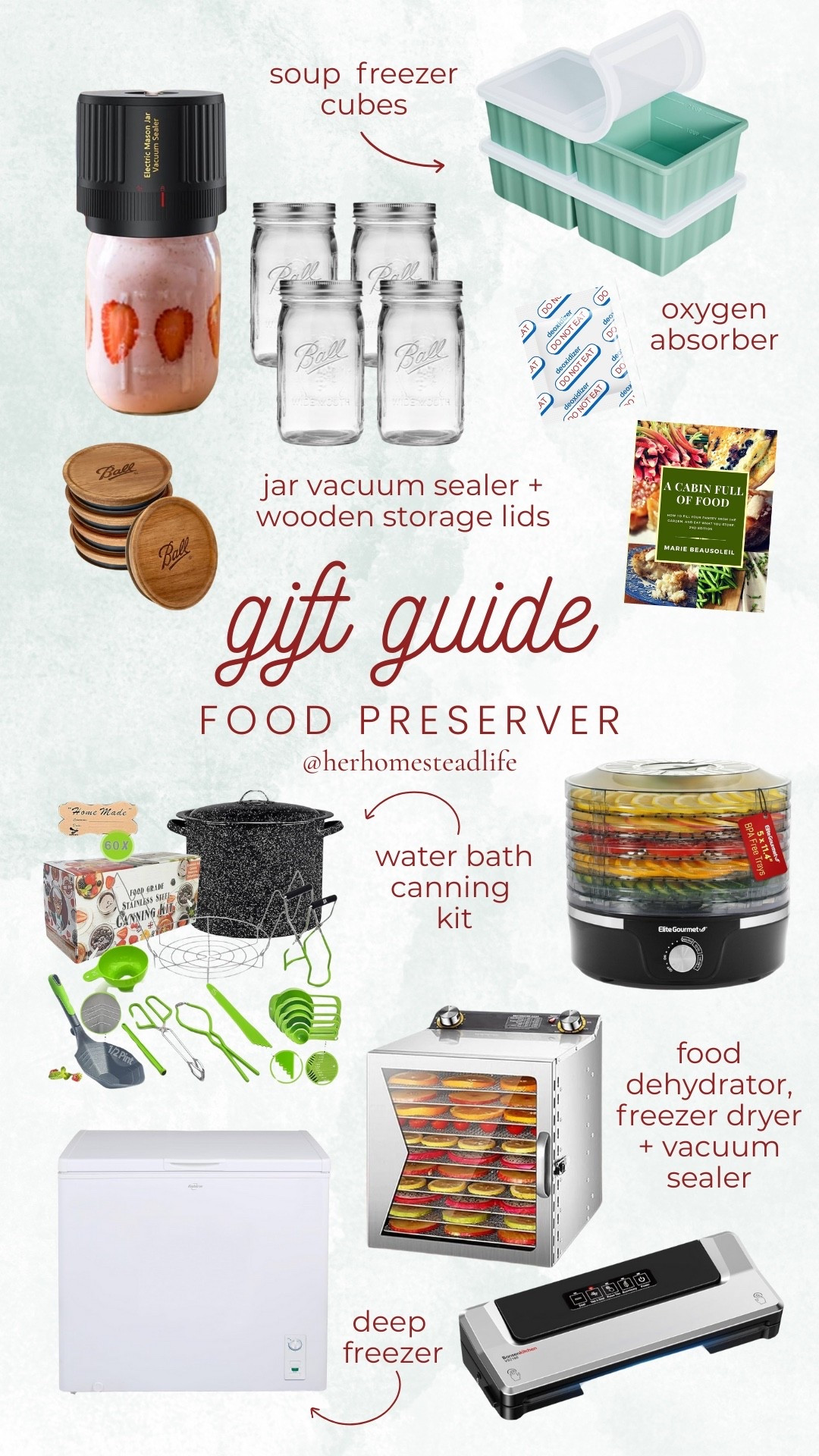 Gift guide for the food preserver, cook, homesteader and more! 

#LTKHoliday #LTKHome #LTKGiftGuide
