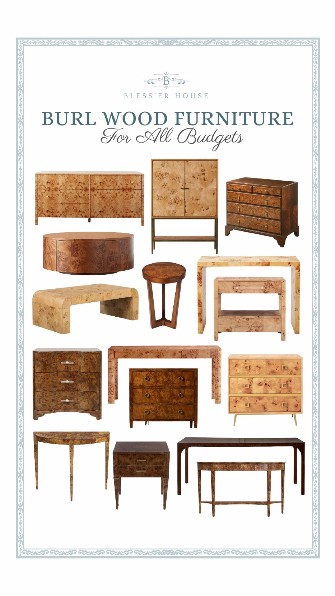 Burl wood furniture, dresser, drawer, console table, vintage style, antique inspired, nightstand, burl wood, studio megee, stoeffer home, blesser house, living room décor, inspiration, idea, hallway table, entryway, hall table

#LTKhome #LTKstyletip #LTKFind