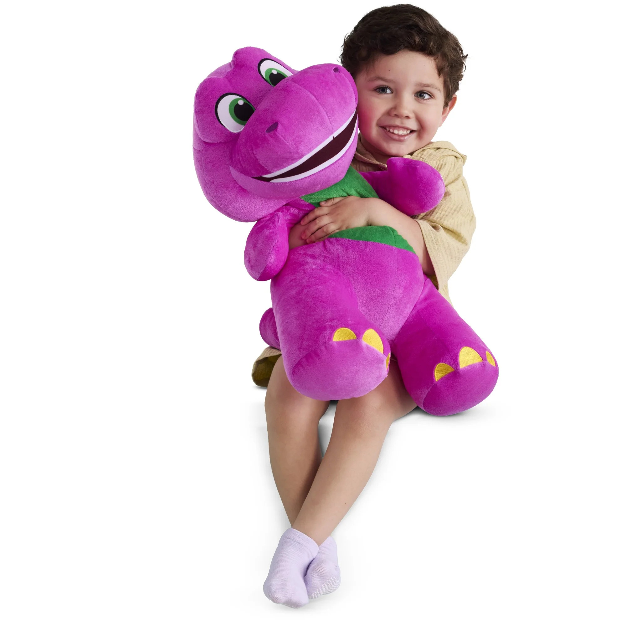 Fisher-Price Barney's World Jumbo Barney Plush, 26-inch Figure, Large Scale & Soft Texture | Walmart (US)