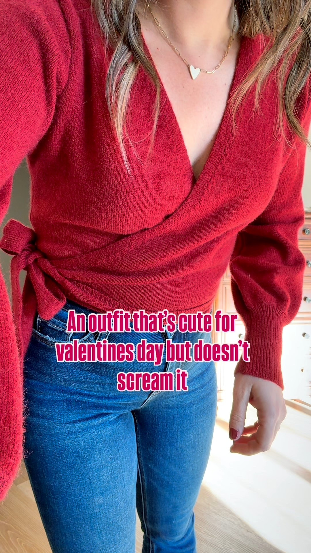 An outfit that is cute for Valentine’s Day but doesn’t scream it 

#LTKValentine #LTKootd