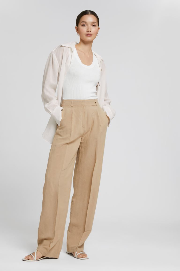 Straight-Leg Pleated Trousers | H&M (UK, MY, IN, SG, PH, TW, HK)