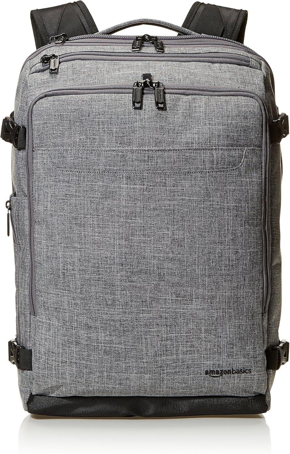 Amazon Basics Slim Carry On Travel Backpack, Grey - Weekender | Amazon (US)