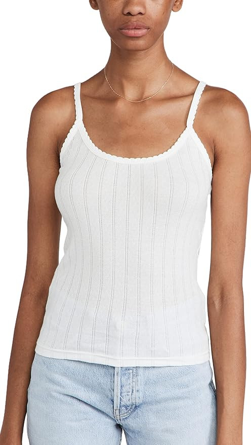 Leset Women's Pointelle Classic Tank Top | Amazon (US)