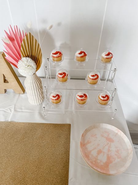Clear acrylic display stand + mini cupcake stands🧁 

Babygirls birthday party, Amazon finds 

#LTKhome #LTKkids #LTKbaby