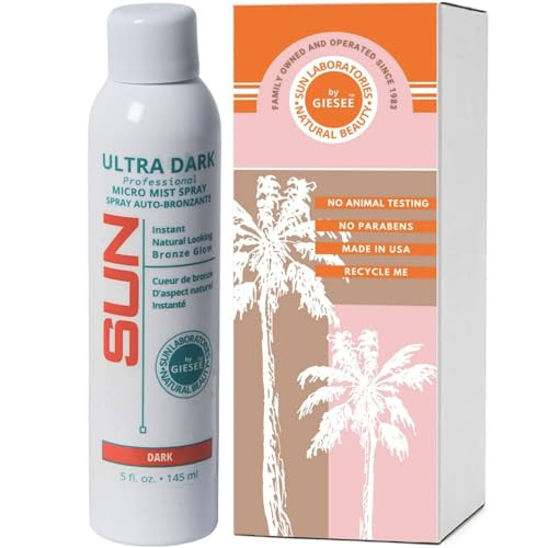 Sun Laboratories By Giesee Ultra Dark Spray Can - Spray Tan Self Tanner | Sunless Tanning Mist | Tanning Spray for Face and Body | Self Tan Mist | Sunless Tanner for Ultra Dark Tan | Amazon (US)