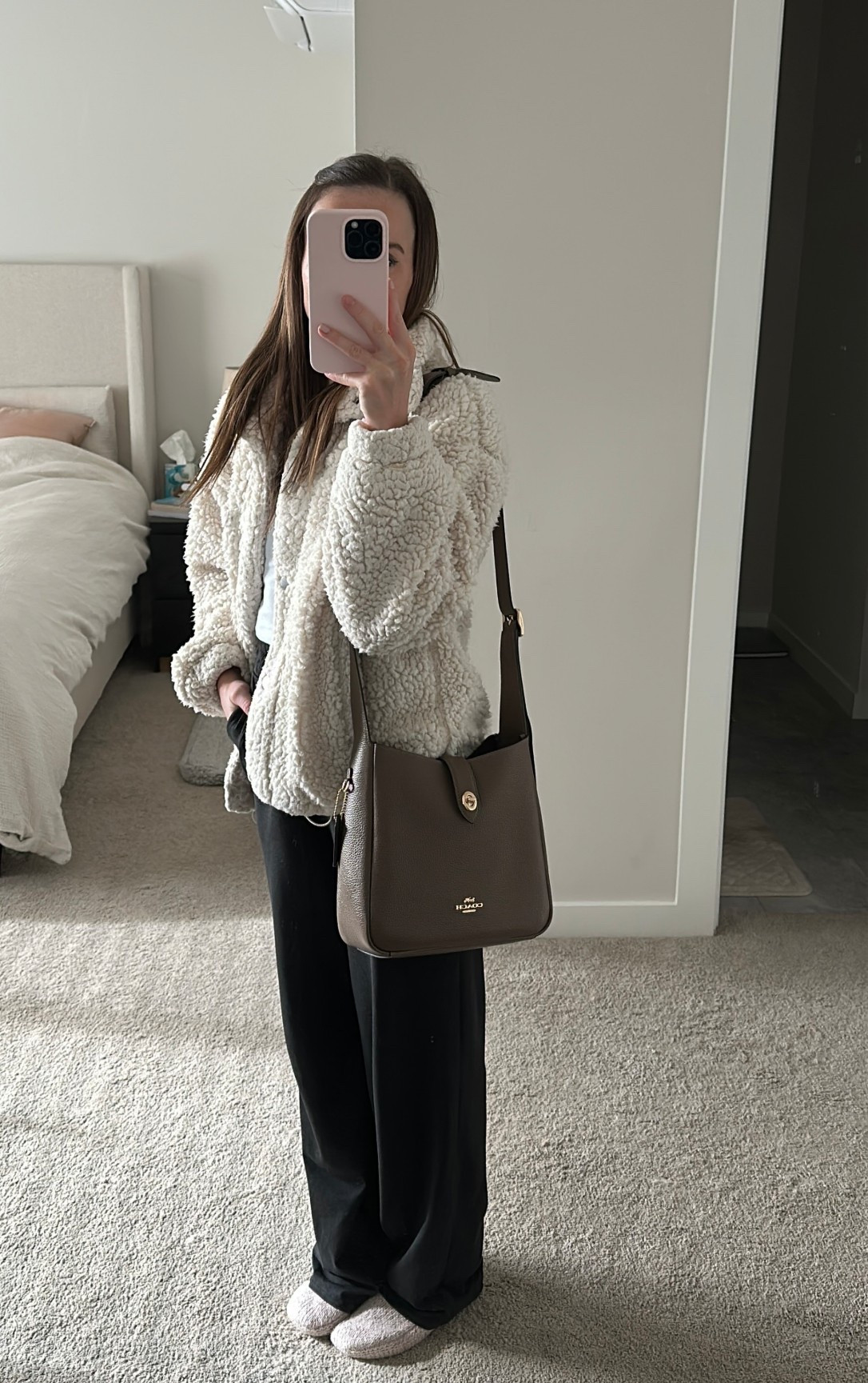 comfy casual errands ootd! coach outlet bag for $150 (regular price over $400!) 

#LTKSeasonal #LTKSaleAlert #LTKootd