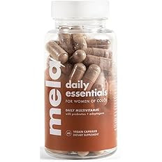 Mela Daily Essentials Multivitamin for Melanated Women - High-Dose Vitamin D3 and B12, Probiotics... | Amazon (US)