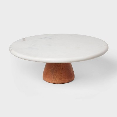 Marble and Wood Cake Stand - Threshold™ | Target