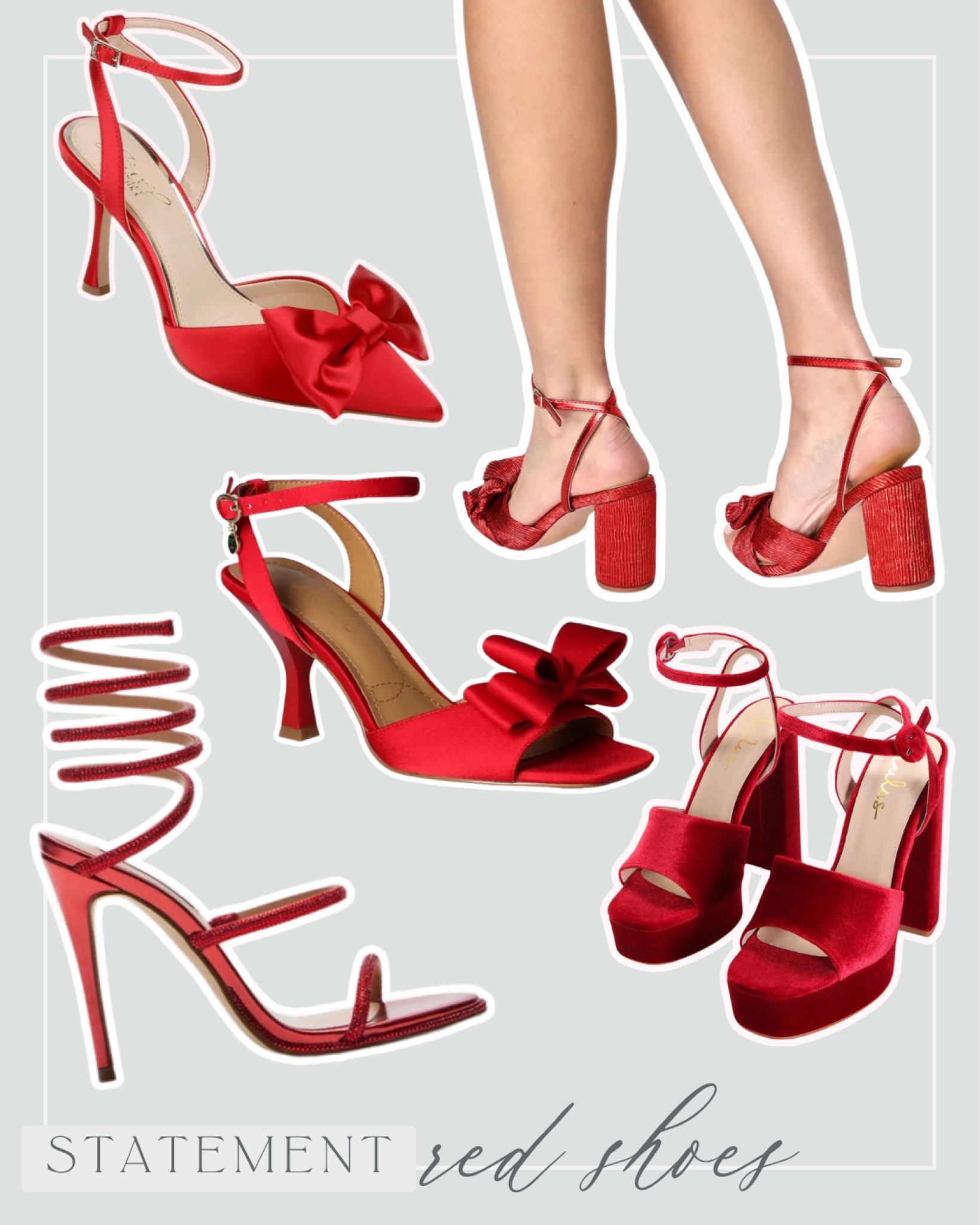 Looking for the perfect statement heel to accompany your Christmas outfit? These red heels would look great with any holiday dress or as a statement piece for any outfit. 

#LTKSeasonal #LTKparties #LTKHoliday