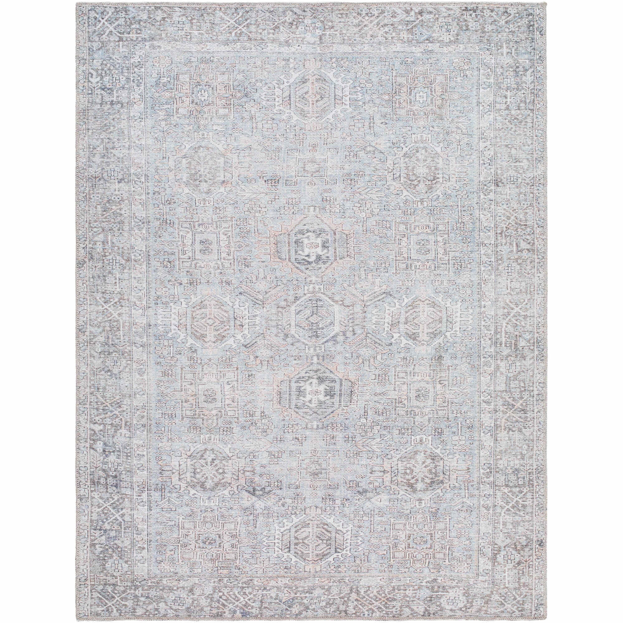 My Texas House Everyday Living Lorelei Transitional Indoor Washable 5' x 8' Area Rug | Walmart (US)