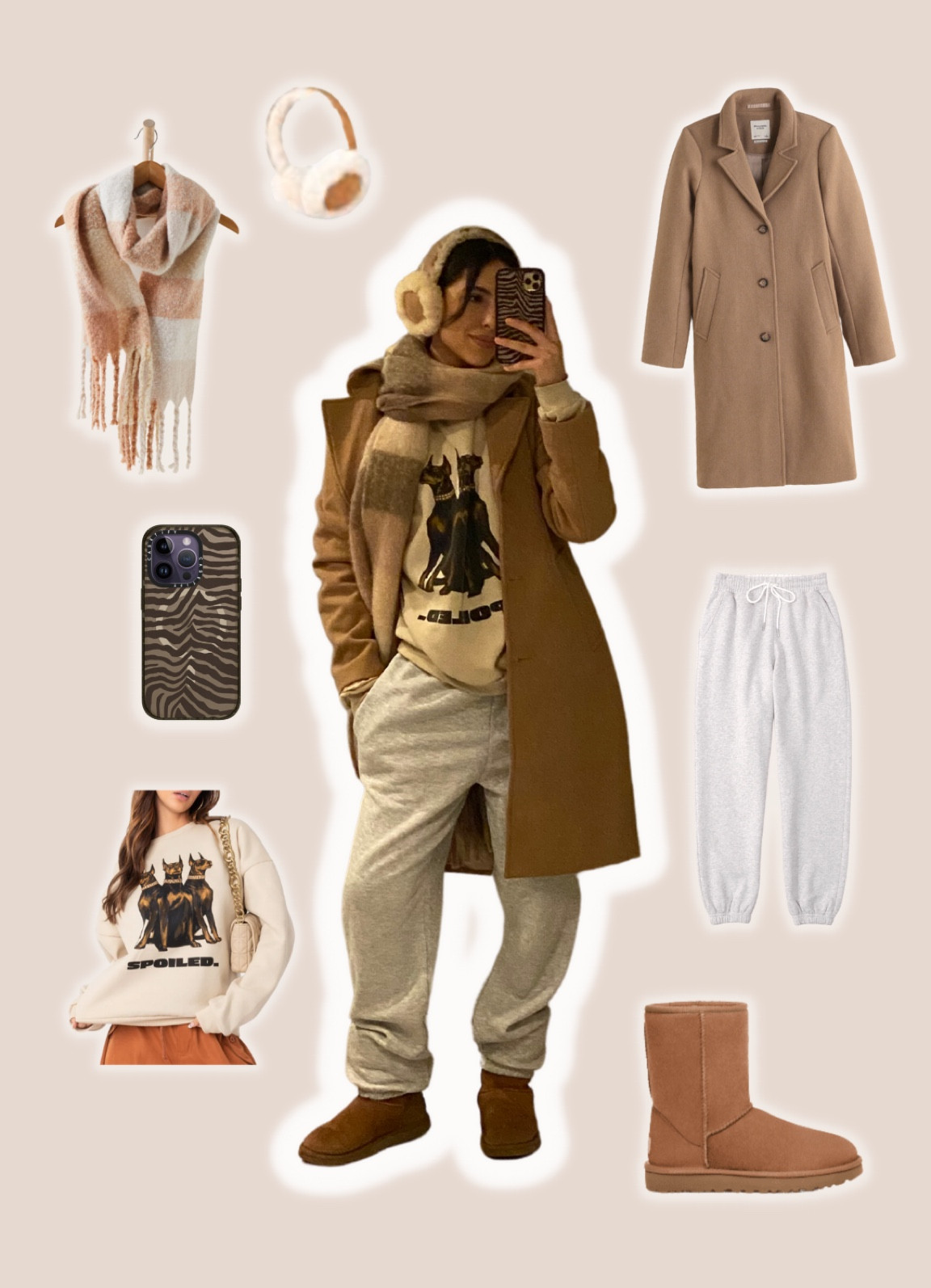 cute n cozy wearing Abercrombie dad coat, grey sweats, Ugg’s, free people chunky scarf 

#LTKU #LTKFind #LTKSeasonal