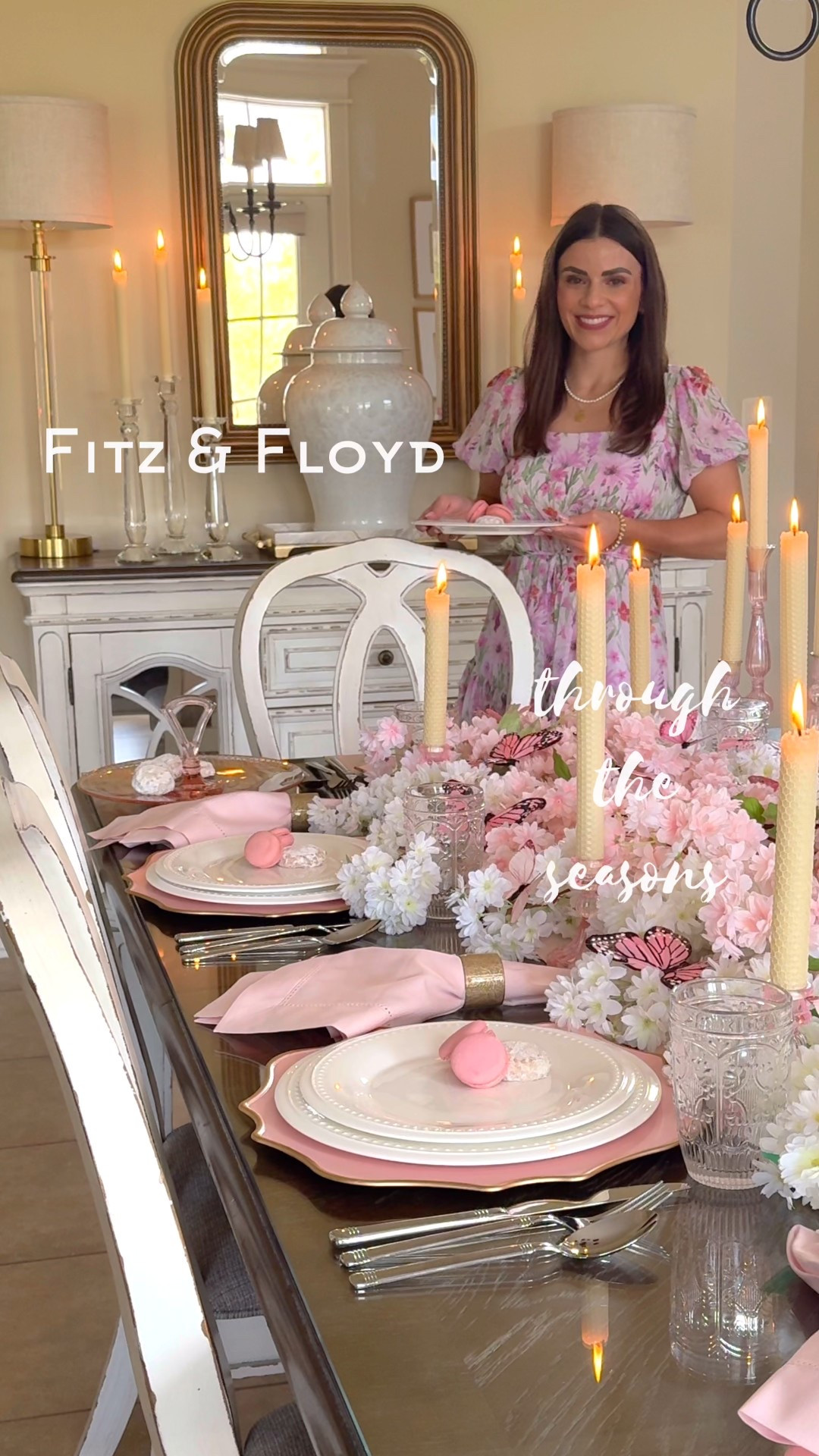Shop all 4 tablescapes featuring the Nevaeh collection from Fitz and Floyd sold now at Walmart!

Seasonal tablescapes, spring tablescape, summer tablescape, winter tablescape, fall tablescape, white plates, cherry blossoms, pink decor, white hydrangeas, lemon stems, chamomile flowers, Amazon finds, real touch hydrangeas, velvet mushrooms, fall stems, wheat stems, crystal candleholders, pink table linens, ruffle napkins, yellow napkins, pink candleholders, white magnolias, eucalyptus garland, flocked garland, Christmas table ideas, Milagro heart, sacred heart, holiday entertaining, entertaining at home 

#LTKHome #LTKSeasonal #LTKHoliday