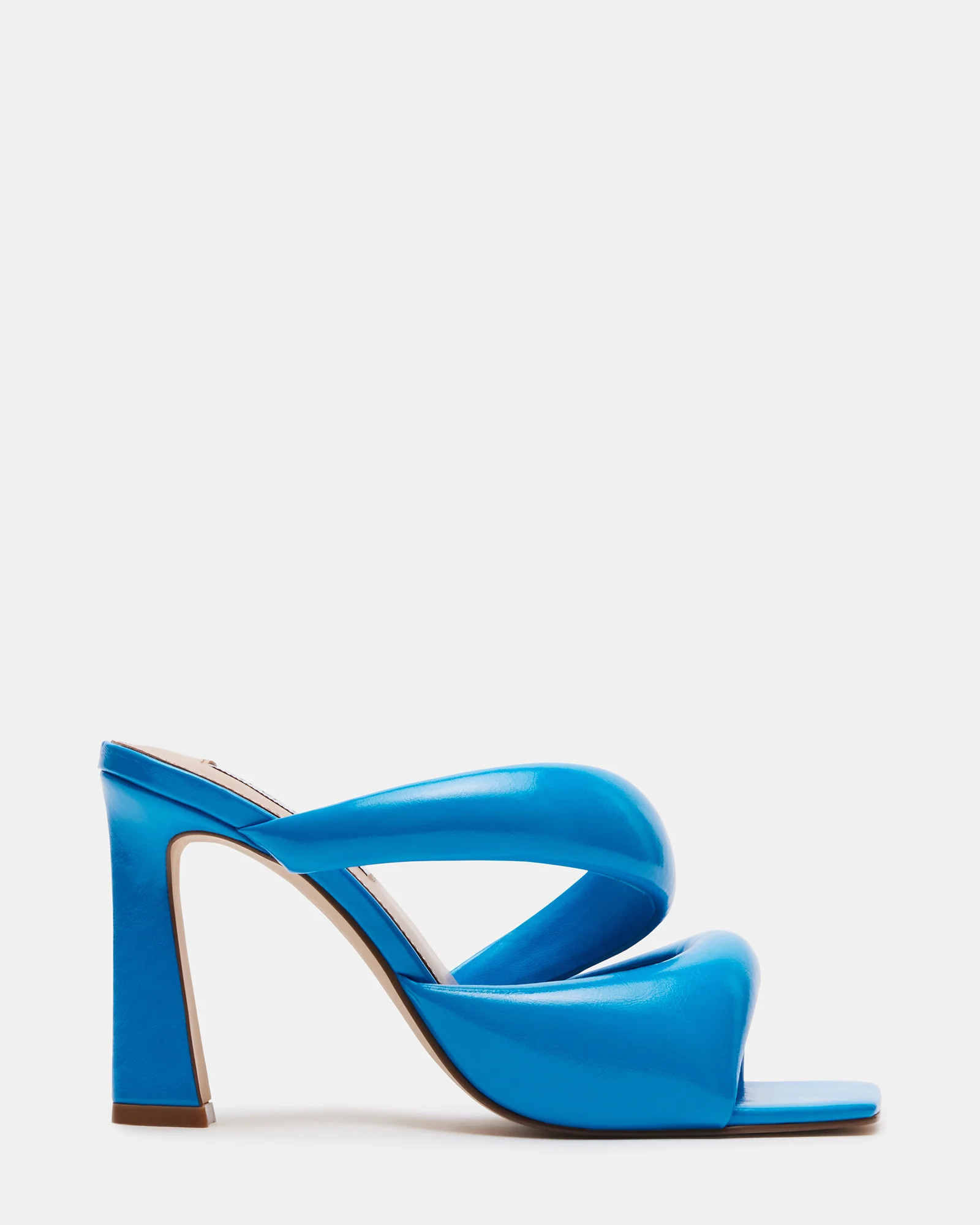 KLOSS Turquoise Tubular Square Toe Mule | Women's Heels | Steve Madden (US)