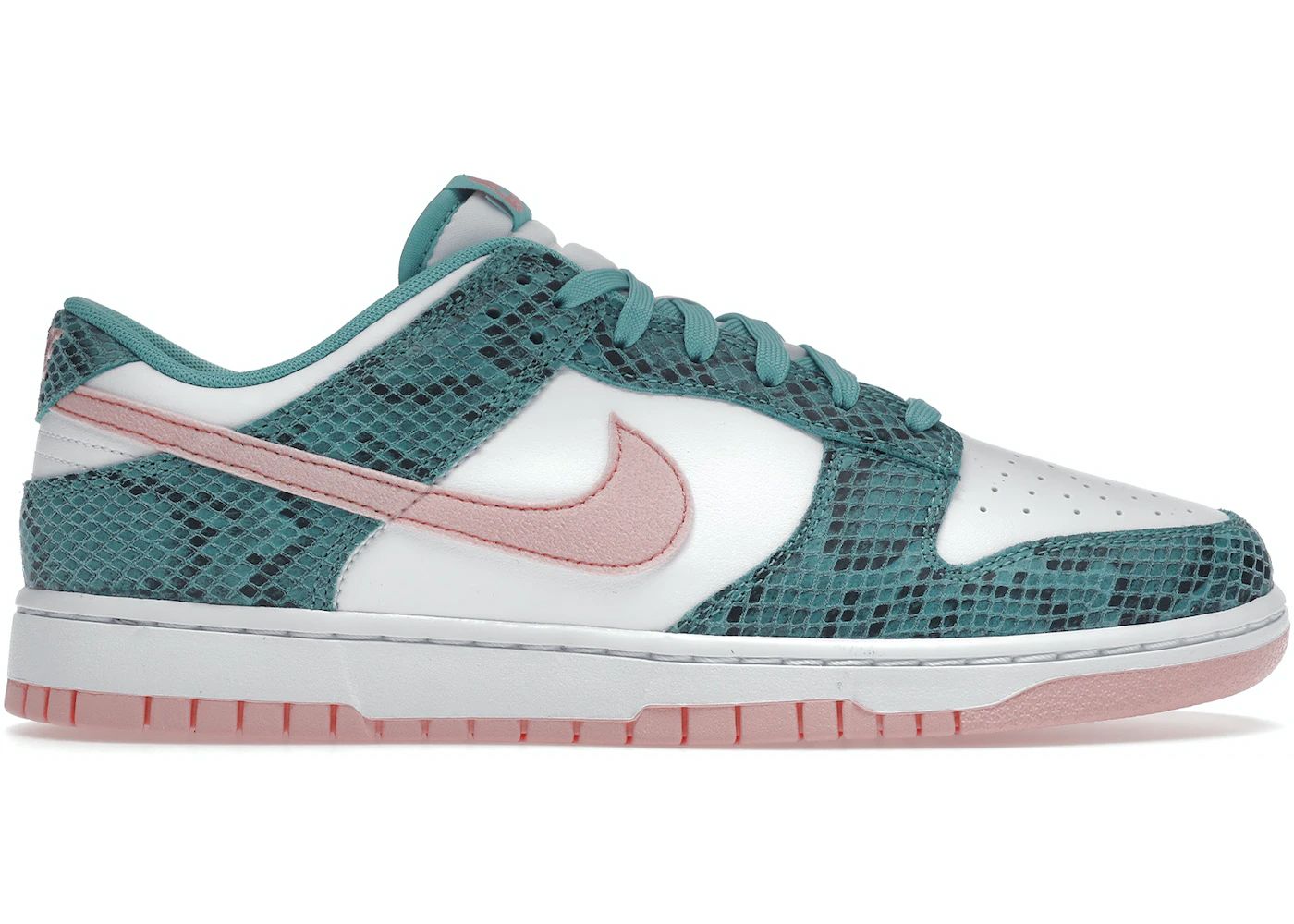 Nike Dunk Low Snakeskin Washed Teal Bleached Coral | StockX