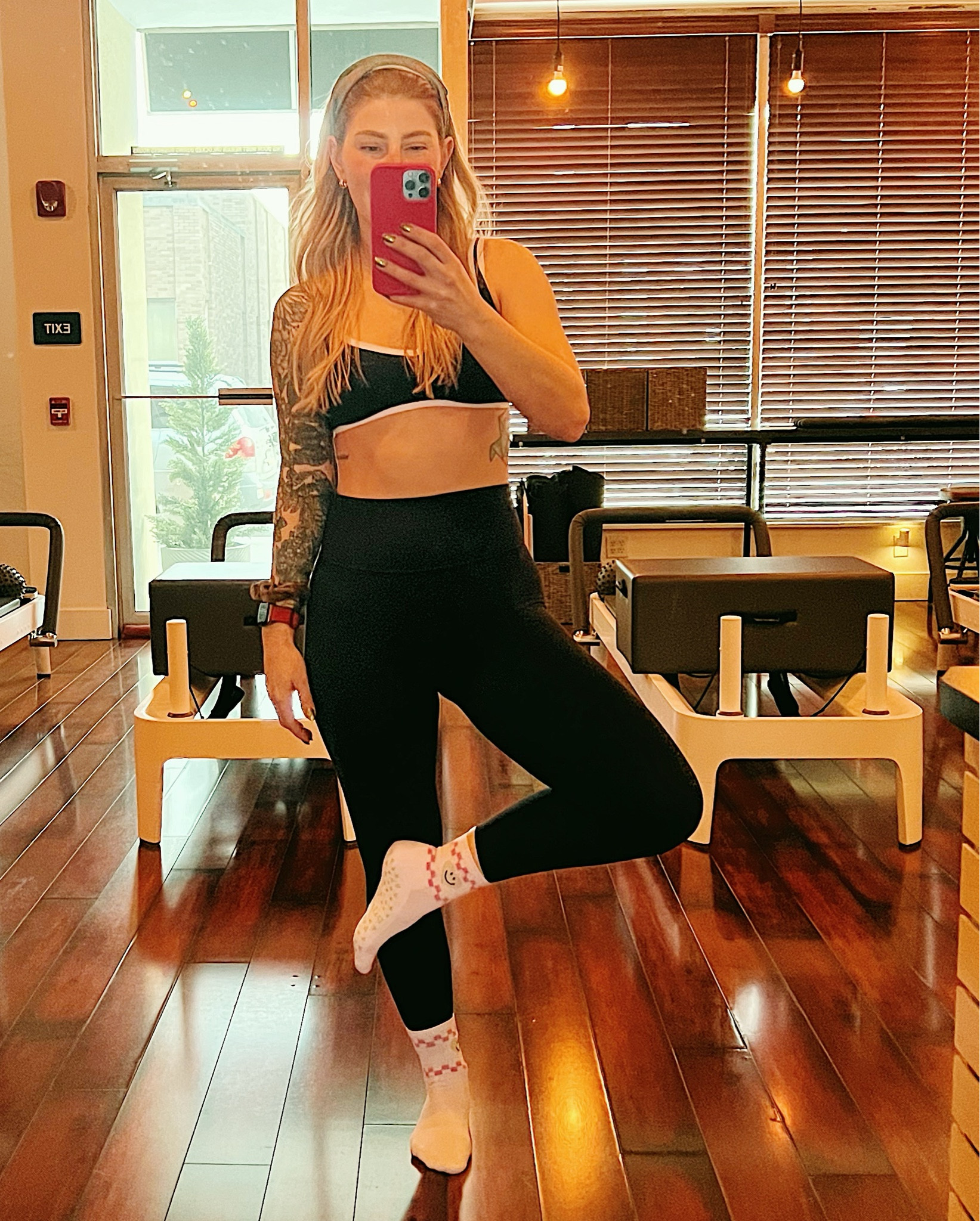 Abercrombie & Fitch did not disappoint with this workout set! Buttery soft and doesn’t fall down during Pilates!

#LTKSaleAlert #LTKFitness #LTKActive
