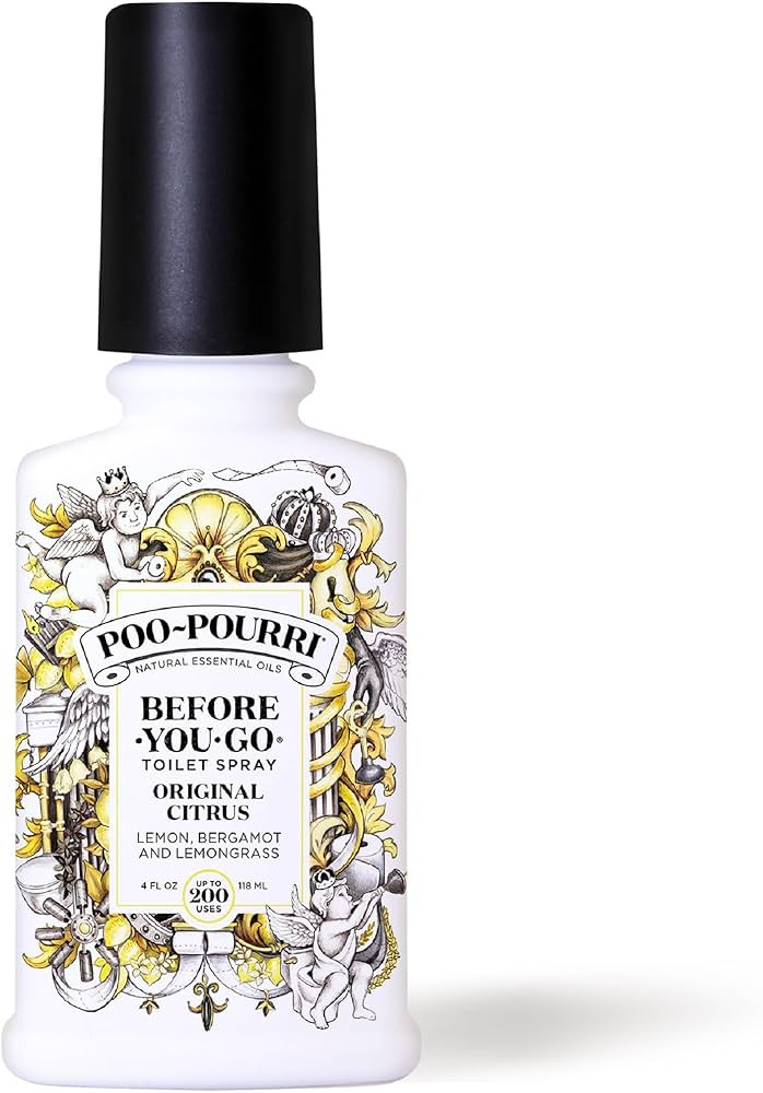 Poo-Pourri Before-You-Go Toilet Spray, Original Citrus, 4 Fl Oz - Lemon, Bergamot and Lemongrass | Amazon (US)