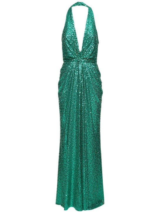Langes Kleid mit Pailletten | Luisaviaroma