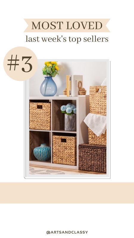 These hyacinth storage baskets are one of this weeks most loved finds! They are from Amazon and come in a set of 5. It’s the perfect time to stock up on some storage and organization gear for post-holiday!

#LTKhome #LTKfindsunder100 #LTKSeasonal