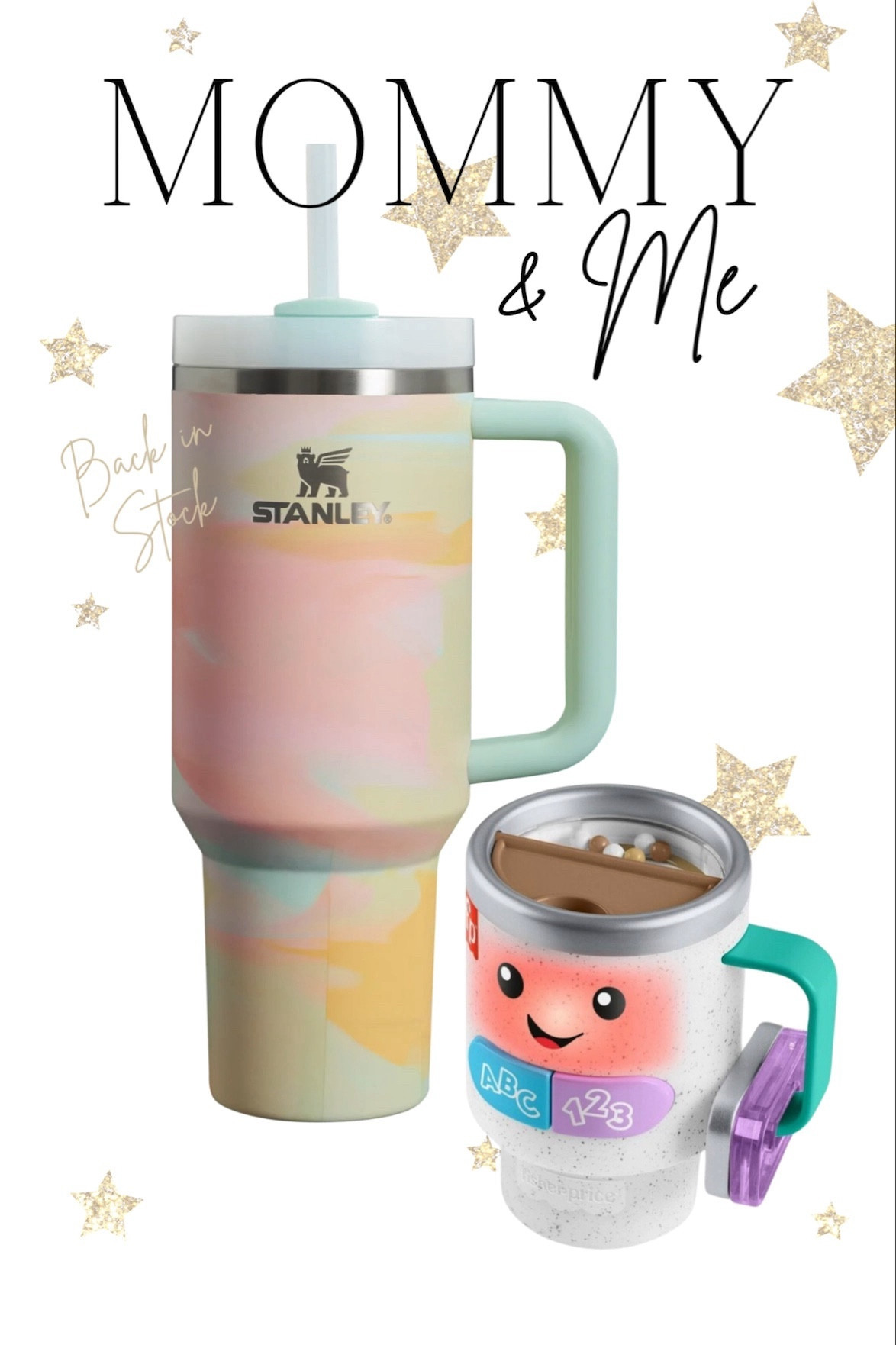 Mommy & Me tumblers are so cute for on-the-go or time together at home. The gorgeous Stanley Brushstrokes tumbler sold out fast when it was released, but it’s currently back in stock and won’t last long. These are also great for Easter Basket stuffers!

#LTKSeasonal #LTKfamily #LTKkids