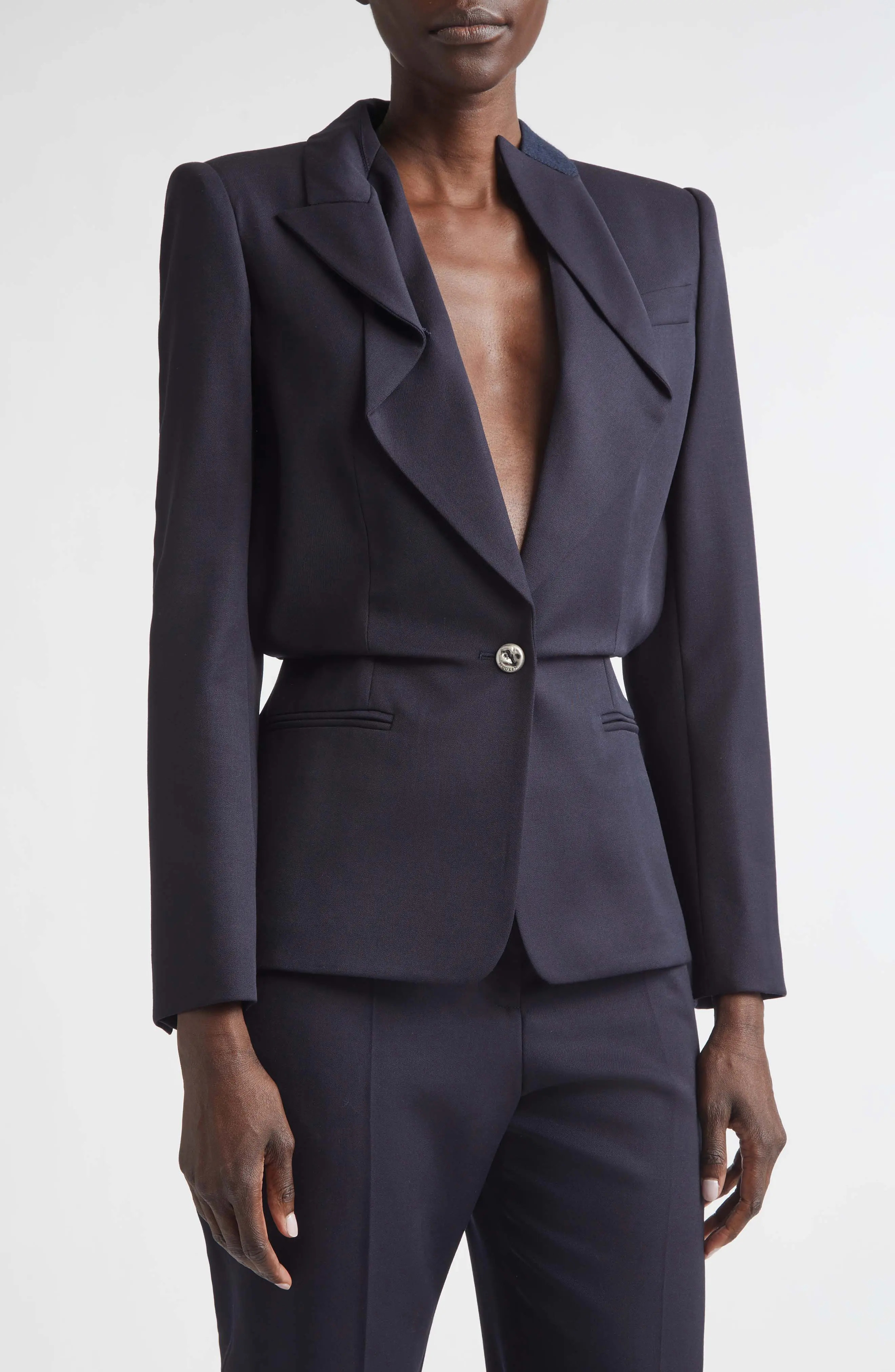 Cotton Folded Lapel Jacket (Women) | Nordstrom | Nordstrom