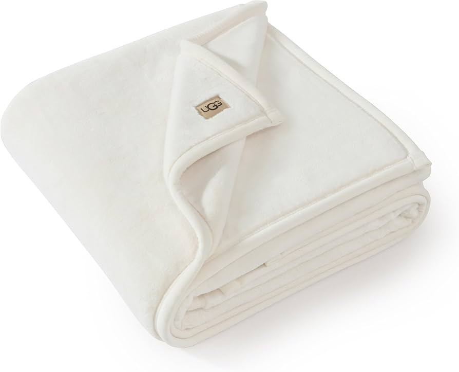 UGG Coco Luxury Plush Throw Blanket – Soft and Cozy, Elegant Tonal Binding, Perfect for Sofa or... | Amazon (US)