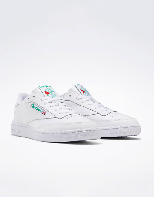 Reebok Classics Club C 85 trainers in white | ASOS (Global)