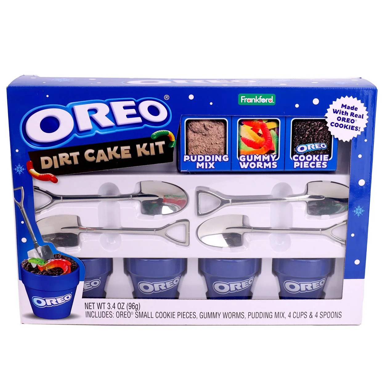 OREO Dirt Cake Holiday Gift Kit 4 Pack by Frankford, 4.69 ounces - Walmart.com | Walmart (US)