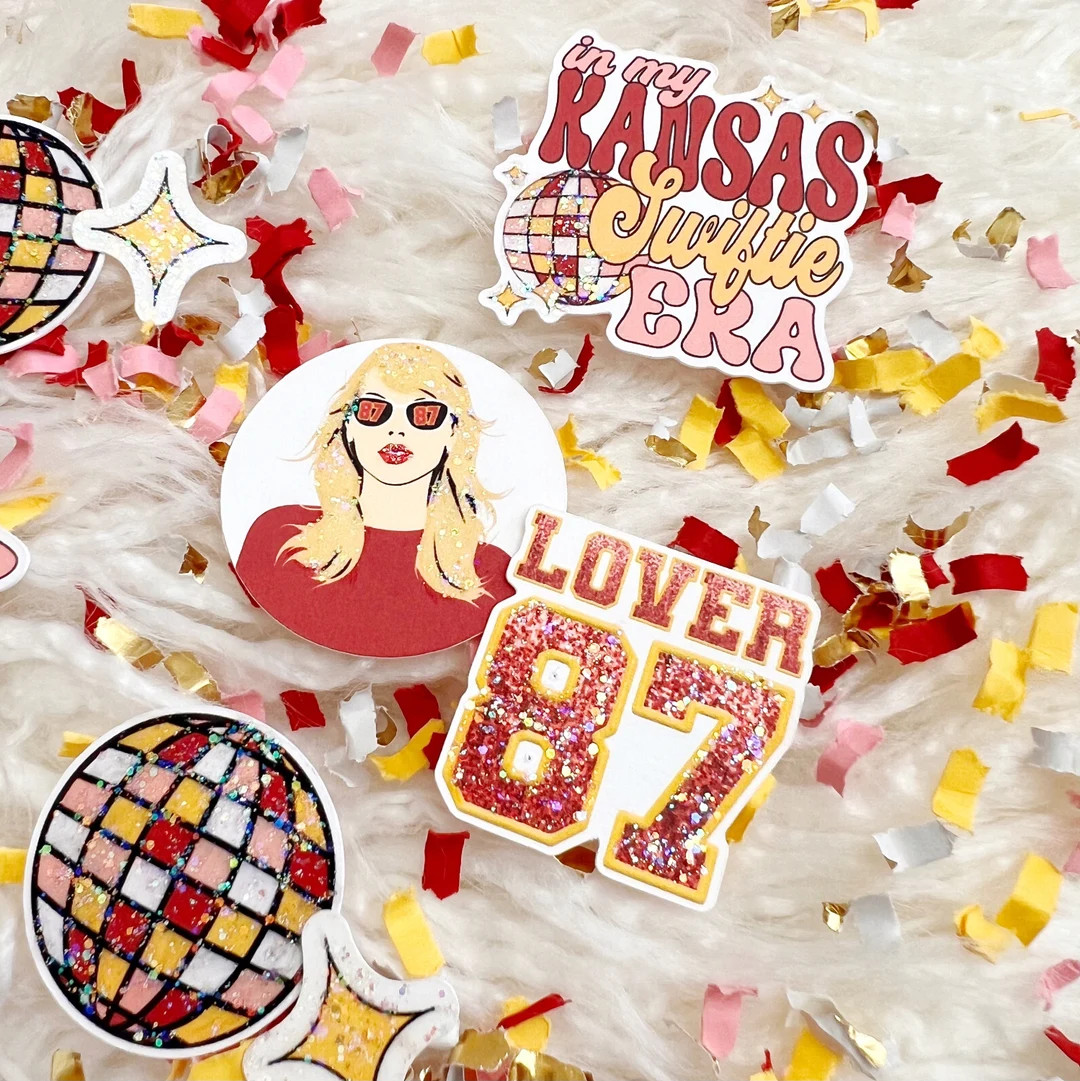 Lover 87 Confetti, Football Era Confetti, TS and TK Era, Taylor and Travis, Red and Yellow Footba... | Etsy (US)