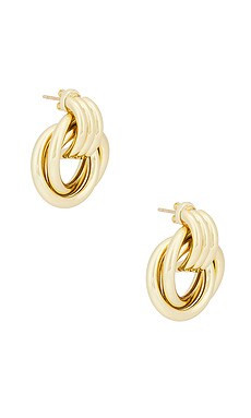 ANINE BING Triple Knot Earrings in Gold from Revolve.com | Revolve Clothing (Global)
