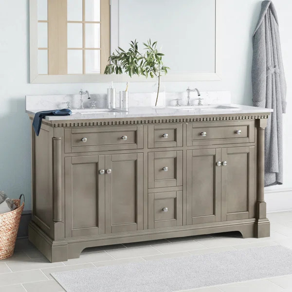 Myron 60" Double Bathroom Vanity Set | Wayfair North America