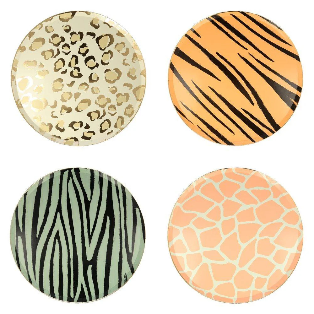 Safari Animal Print Paper Dinner Plates | Ellie and Piper