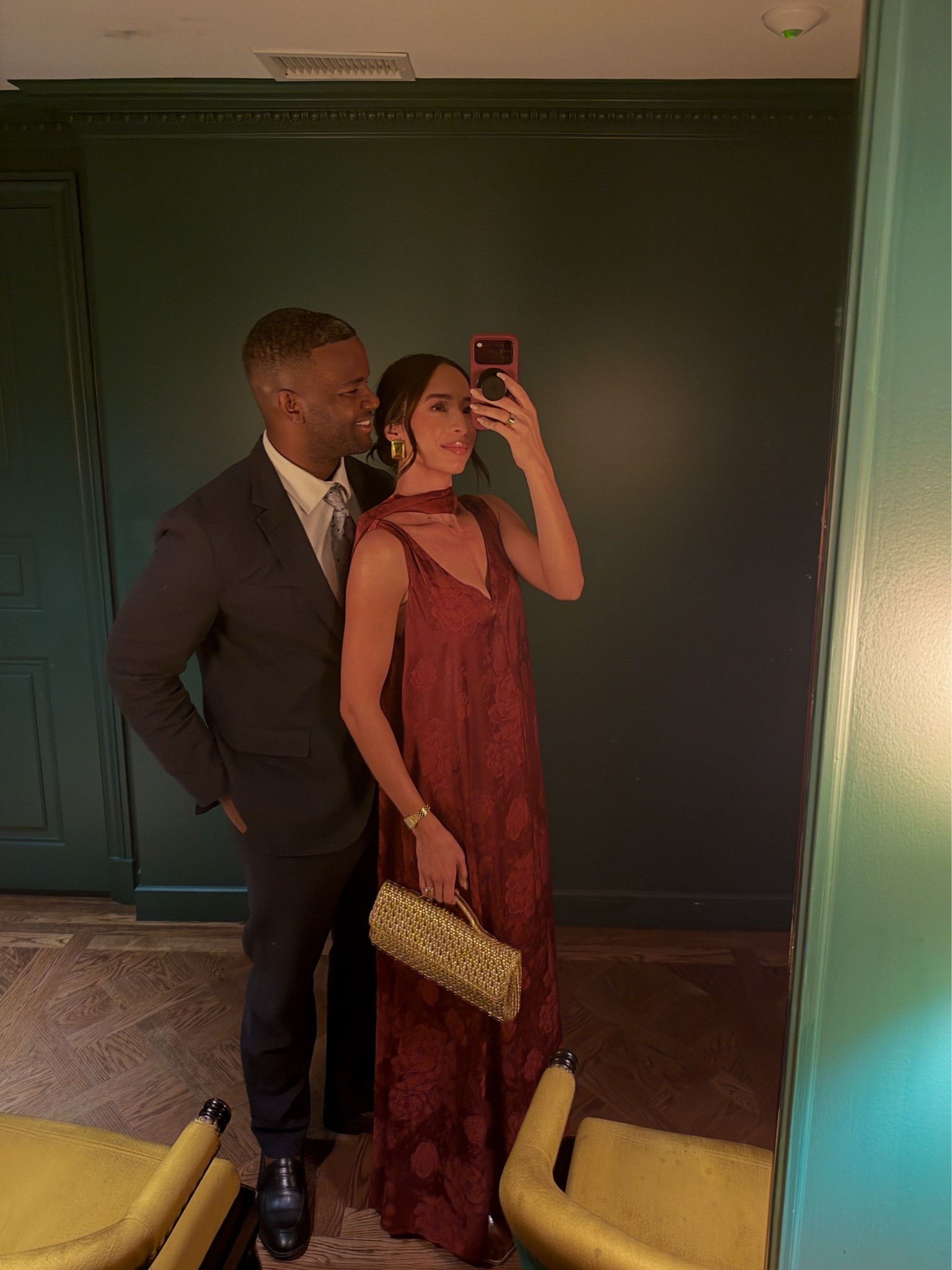 Fall Wedding Guest Dress! This maxi dress is so elegant and unique!! The scarf is detachable or you can wear it as a belt for a cinched waist look! Wearing size S maxi dress, exact clutch is old Zara and OOS but I’ve linked similars

#LTKWedding #LTKSeasonal