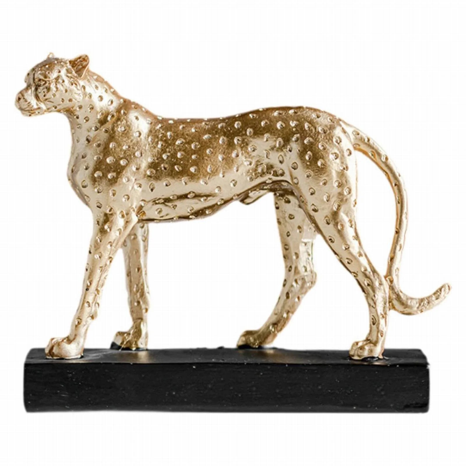 LMTODLFG Cheetah Statue Home Decor Leopard Sculpture Resin Sitting Cheetah Figurine Desktop Table... | Walmart (US)