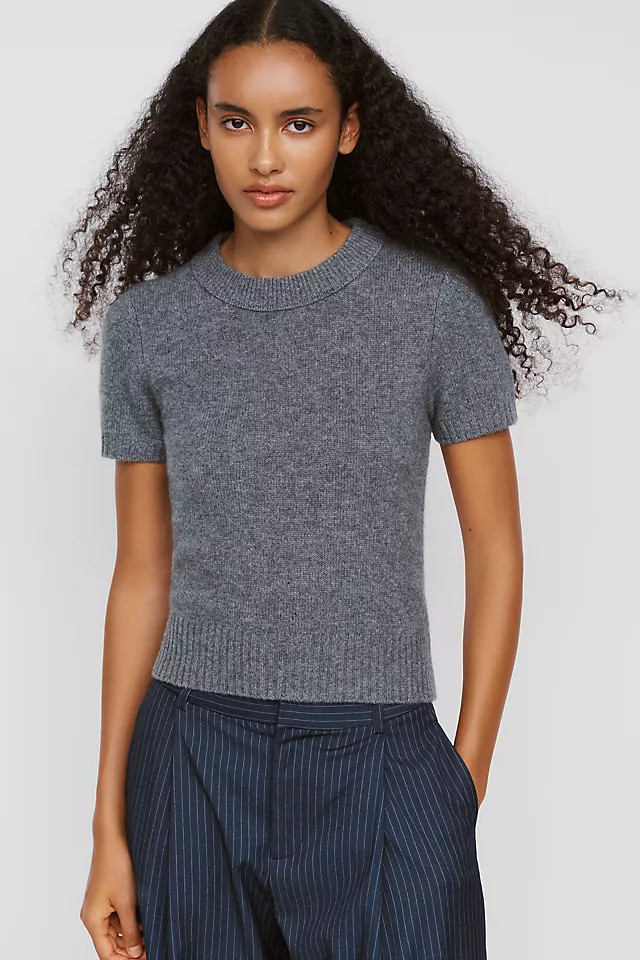 Maeve Mercer Cashmere Short Sleeve Sweater | Anthropologie (US)