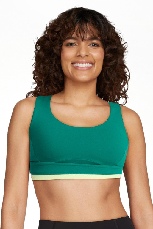 Avia Women's Medium Support Open Back and Contrast Tipping Sports Bra, XS-XXXL | Walmart (US)