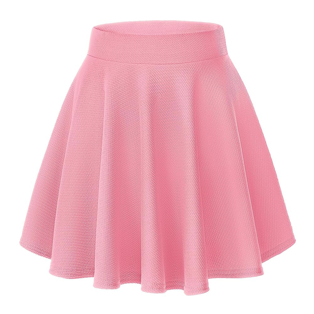 Urban CoCo Women's Basic Versatile Stretchy Flared Casual Mini Skater Skirt | Amazon (US)