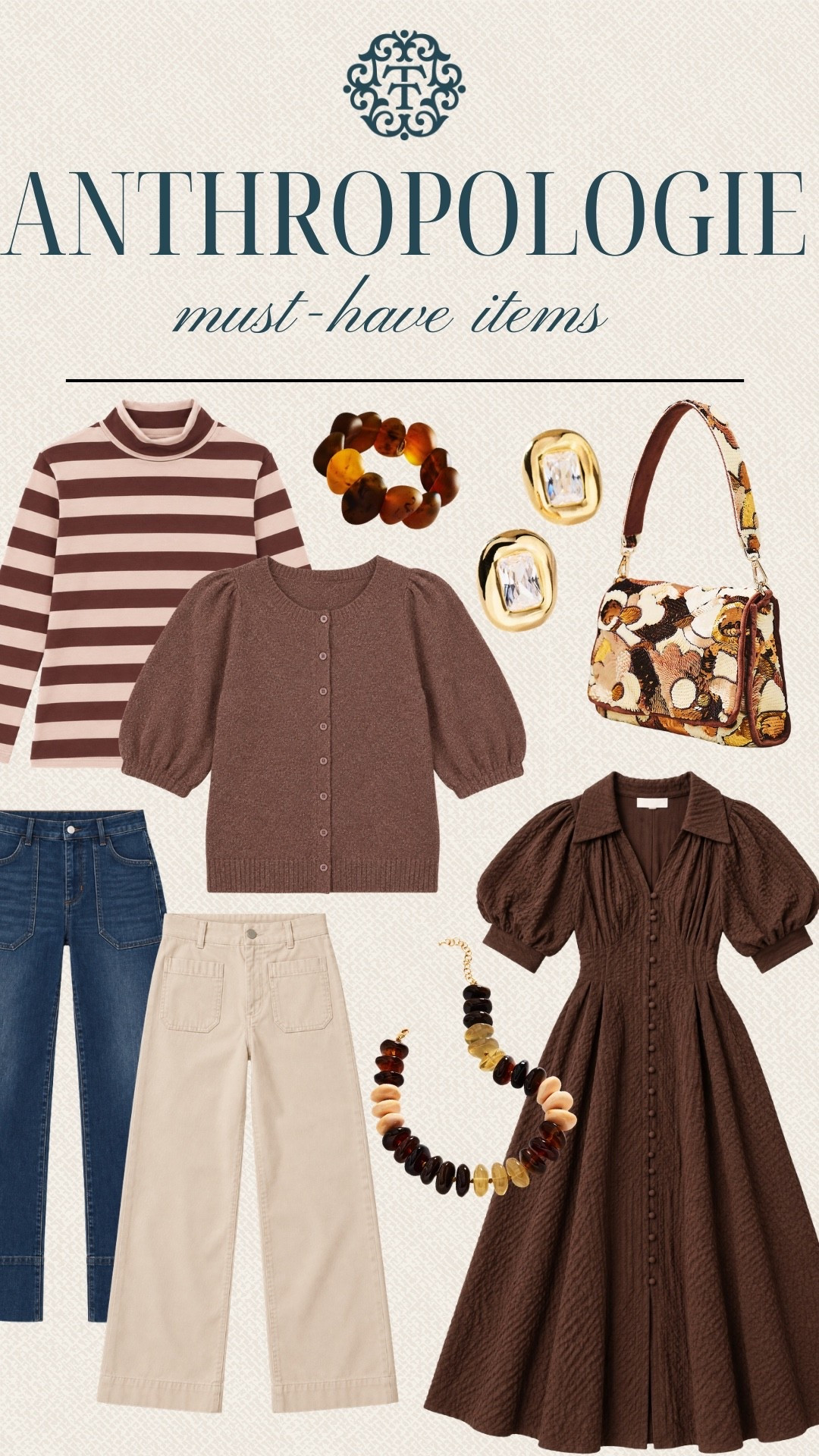 Anthropologie must haves for fall, from cozy layers to rich brown tones and fun accessories. These pieces make mixing and matching so easy for everyday outfits. So many good finds in one place!

#LTKSeasonal #LTKOver40 #LTKMidsize