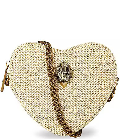Kurt Geiger London Kensington Heart Novelty Crossbody Bag - Beige | Dillard's